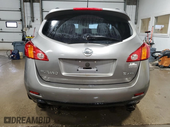 2009 Nissan Murano SL with VIN JN8AZ18WX9W145005, listed as a Copart auction lot 49650445 with 188,391 mi miles and Clean Title. Bid and sale history available at carsss.com. Image 6.