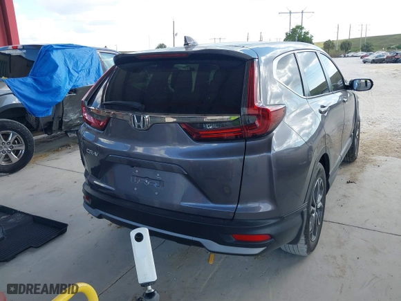 2021 Honda CR-V EX with VIN 7FARW1H55ME014970, listed as a IAAI auction lot 41548350 with 58,005 mi miles. Bid and sale history available at carsss.com. Image 4.