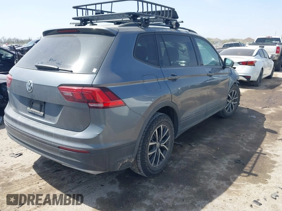 2021 Volkswagen Tiguan S with VIN 3VV1B7AX6MM027114, listed as a IAAI auction lot 41778035 with 81,075 mi miles and . Bid and sale history available at DreamBid. Image 4.