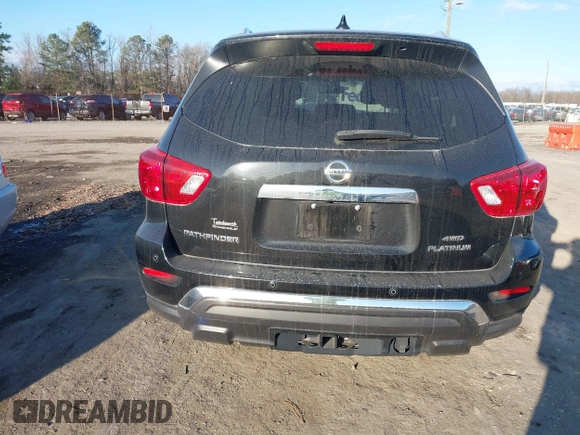 2020 Nissan Pathfinder Platinum with VIN 5N1DR2DM6LC627624, listed as a IAAI auction lot 41216996 with 114,720 mi miles. Bid and sale history available at carsss.com. Image 16.