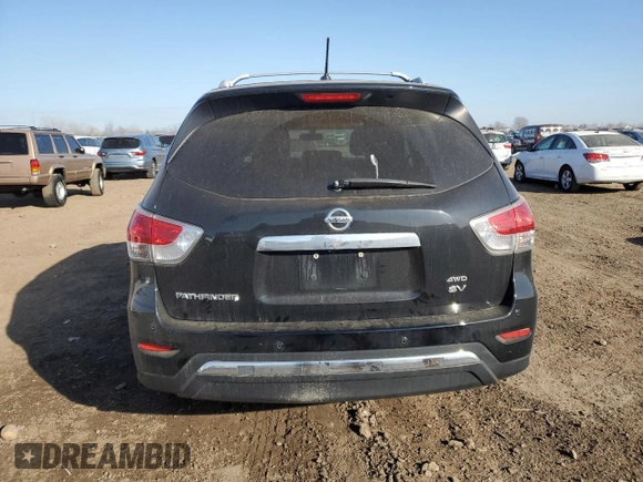 2013 Nissan Pathfinder SV with VIN 5N1AR2MM1DC617765, listed as a Copart auction lot 48526705 with 163,454 mi miles and Salvage Title. Bid and sale history available at carsss.com. Image 6.