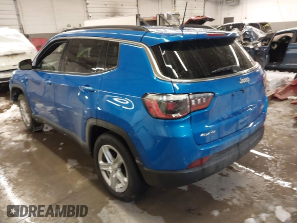 2024 Jeep Compass Latitude with VIN 3C4NJDBNXRT603931, listed as a IAAI auction lot 41597384 with 24,436 mi miles. Bid and sale history available at carsss.com. Image 3.