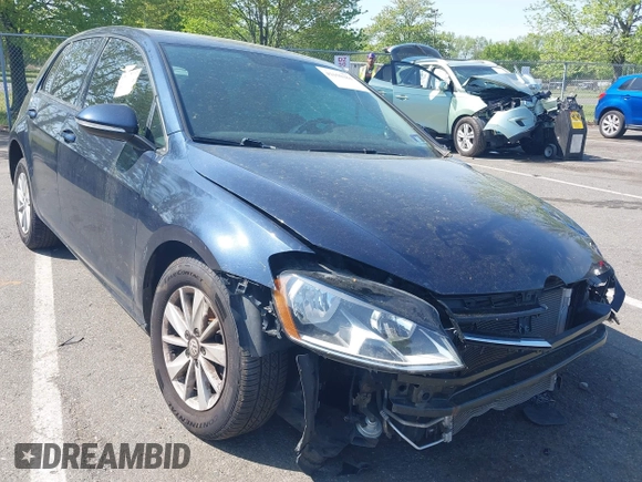 2017 Volkswagen Golf S with VIN 3VW217AU0HM062388, listed as a IAAI auction lot 42150384 with 74,966 mi miles and . Bid and sale history available at DreamBid. Image 1.