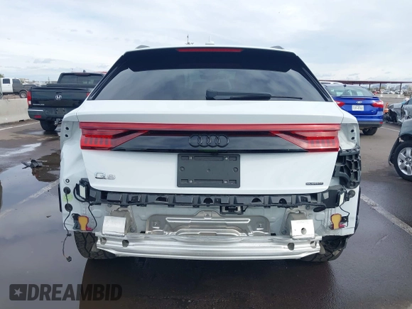 2019 Audi Q8 Prestige with VIN WA1FVAF14KD045661, listed as a IAAI auction lot 41797007 with 57,953 mi miles. Bid and sale history available at carsss.com. Image 6.