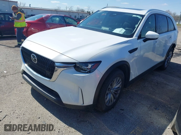 2024 Mazda CX-90 Preferred Plus with VIN JM3KKCHD1R1149169, listed as a IAAI auction lot 41935631 with 17,043 mi miles and . Bid and sale history available at DreamBid. Image 2.