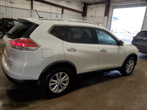 2016 Nissan Rogue S with VIN KNMAT2MVXGP667639, listed as a Copart auction lot 43378365 with 104,805 mi miles and Salvage Title. Bid and sale history available at carsss.com. Image 3.