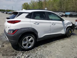2023 Hyundai Kona SEL with VIN KM8K6CAB1PU977705, listed as a Copart auction lot 53994845 with 46,524 mi miles and Clean Title. Bid and sale history available at carsss.com. Image 3.