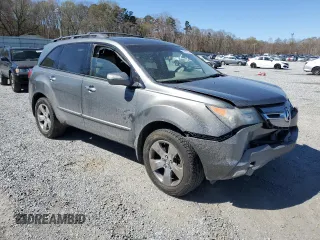 2007 Acura MDX Sport/Entertainment Pkg with VIN 2HNYD28847H522028, listed as a Copart auction lot 50006185 with 138,286 mi miles and Salvage Title. Bid and sale history available at carsss.com. Image 4.