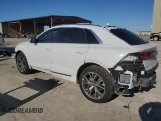 2021 Audi Q8 Prestige with VIN WA1FVAF17MD006212, listed as a Copart auction lot 46229225 with 57,061 mi miles and Salvage title. Bid and sale history available at DreamBid. Image 2.