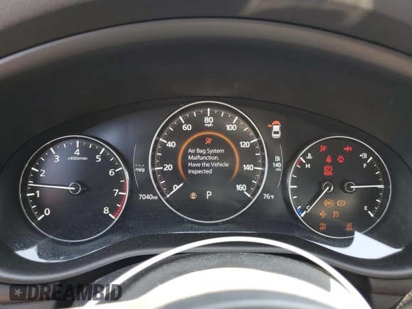 2024 Mazda 3 S Carbon Edition with VIN 3MZBPBCM0RM403689, listed as a Copart auction lot 54277935 with 7,040 mi miles and Salvage Title. Bid and sale history available at DreamBid. Image 9.