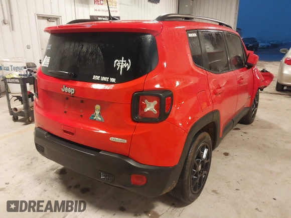 2021 Jeep Renegade Latitude with VIN ZACNJCBB0MPM36606, listed as a IAAI auction lot 41451043 with 49,900 mi miles and . Bid and sale history available at DreamBid. Image 4.