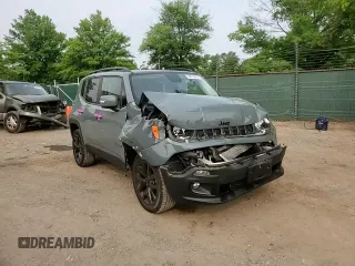 2017 Jeep Renegade Altitude with VIN ZACCJBBB7HPF03437, listed as a Copart auction lot 59815415 with 23,154 mi miles and Salvage title. Bid and sale history available at DreamBid. Image 13.