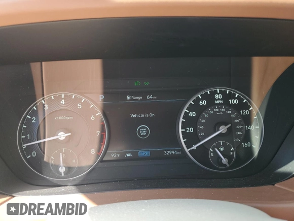 2022 Genesis G90 Ultimate with VIN KMTF54PH1NU095958, listed as a Copart auction lot 72566644 with 32,994 mi miles and Salvage Title. Bid and sale history available at DreamBid. Image 9.
