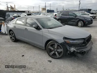 2024 Honda Accord Sport with VIN 1HGCY2F55RA048042, listed as a Copart auction lot 47056795 with 45,957 mi miles and Salvage title. Bid and sale history available at DreamBid. Image 4.