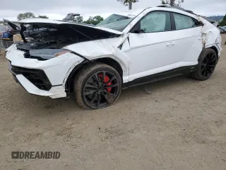 2024 Lamborghini Urus S z VIN ZPBUB3ZL7RLA33480, wystawiony jako Copart lot #54111145 z przebiegiem 1 671 mil mil oraz Szkoda całkowita • Salvage title. Historia ofert i sprzedaży dostępna na DreamBid. Obrazek 1.