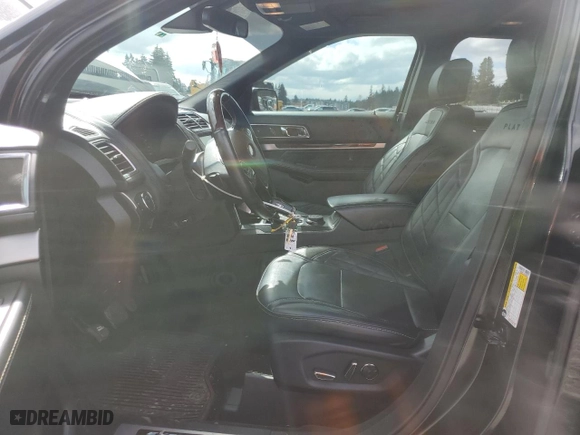 2017 Ford Explorer Platinum with VIN 1FM5K8HT1HGC90003, listed as a Copart auction lot 52806735 with 55,905 mi miles and Salvage Title. Bid and sale history available at carsss.com. Image 7.