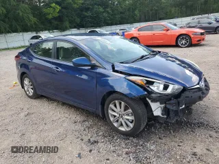 2016 Hyundai Elantra SE with VIN 5NPDH4AE0GH753374, listed as a Copart auction lot 61008175 with 128,187 mi miles and Salvage title. Bid and sale history available at DreamBid. Image 4.