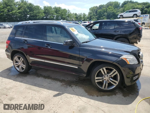 2012 Mercedes-Benz GLK 350 with VIN WDCGG8HB9CF759398, listed as a Copart auction lot 63284534 with 104,713 mi miles and Salvage Title. Bid and sale history available at DreamBid. Image 4.