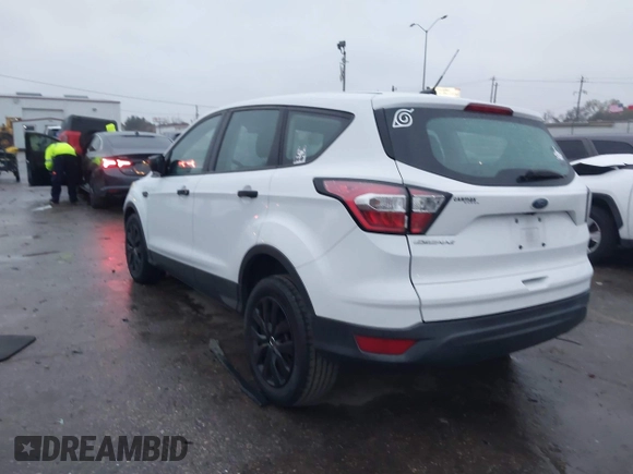 2017 Ford Escape S with VIN 1FMCU0F70HUD94573, listed as a IAAI auction lot 41272954 with 91,546 mi miles. Bid and sale history available at carsss.com. Image 3.