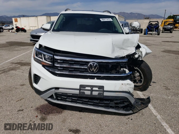 2023 Volkswagen Atlas SE with VIN 1V2KR2CAXPC526268, listed as a Copart auction lot 48411415 with 19,075 mi miles and Salvage title. Bid and sale history available at DreamBid. Image 5.