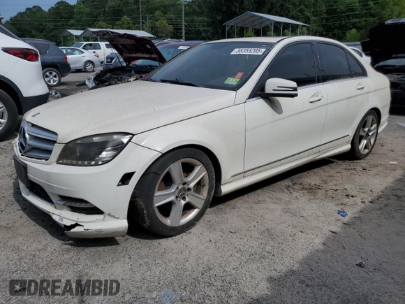 2011 Mercedes-Benz C 300 Sport with VIN WDDGF8BB7BR177501, listed as a Copart auction lot 58355205 with 120,228 mi miles and Clean title. Bid and sale history available at DreamBid. Image 1.