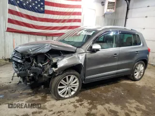 2012 Volkswagen Tiguan SE z VIN WVGBV7AX3CW079482, wystawiony jako Copart lot #47383095 z przebiegiem 144 877 mil mil oraz Szkoda całkowita • Salvage title. Historia ofert i sprzedaży dostępna na DreamBid. Obrazek 1.