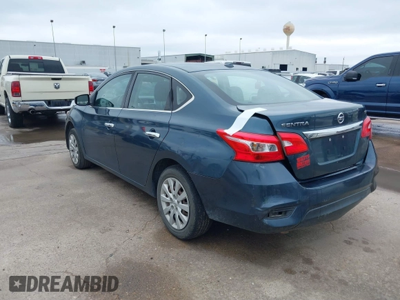 2017 Nissan Sentra SV with VIN 3N1AB7AP9HY349181, listed as a IAAI auction lot 41080220 with Not Provided miles and . Bid and sale history available at DreamBid. Image 3.