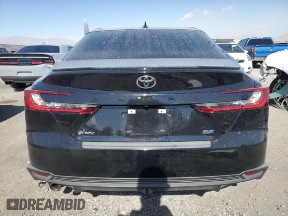 2025 Toyota Camry LE with VIN 4T1DAACK3SU550804, listed as a Copart auction lot 44449785 with 6,846 mi miles and Salvage Title. Bid and sale history available at carsss.com. Image 6.