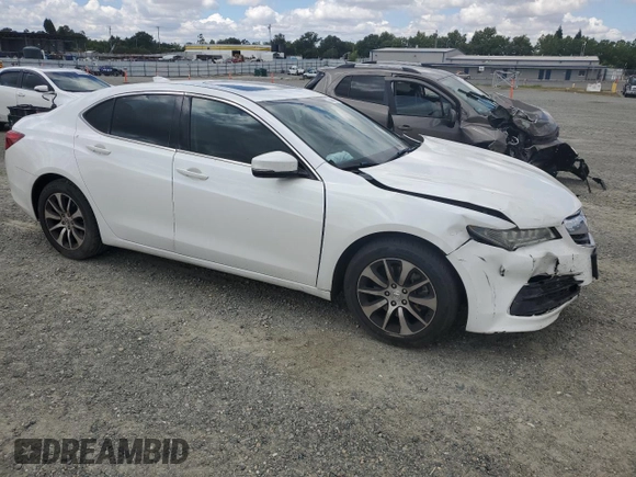 2016 Acura TLX with VIN 19UUB1F31GA003854, listed as a Copart auction lot 56863175 with 82,244 mi miles and Salvage title. Bid and sale history available at DreamBid. Image 4.