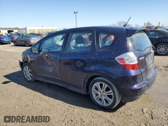 2009 Honda Fit Sport with VIN JHMGE884X9S075004, listed as a Copart auction lot 46498525 with 195,474 mi miles and Salvage Title. Bid and sale history available at carsss.com. Image 2.