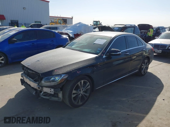 2015 Mercedes-Benz C-Class C 300 with VIN 55SWF4JB3FU059245, listed as a IAAI auction lot 41813533 with 79,341 mi miles. Bid and sale history available at carsss.com. Image 18.