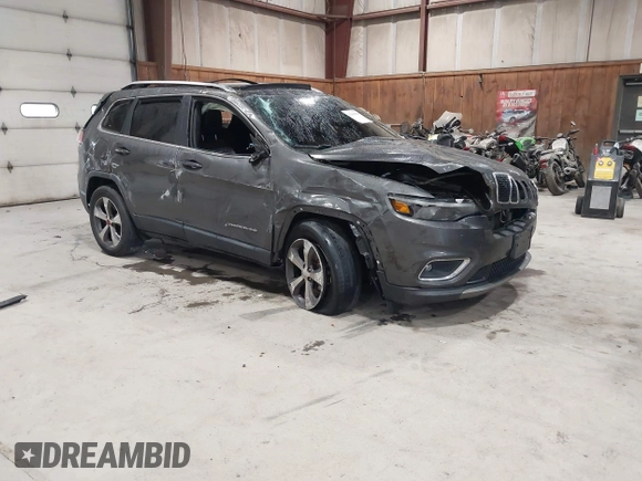 2019 Jeep Cherokee Limited with VIN 1C4PJMDX0KD447210, listed as a IAAI auction lot 42168429 with 51,408 mi miles and . Bid and sale history available at DreamBid. Image 1.