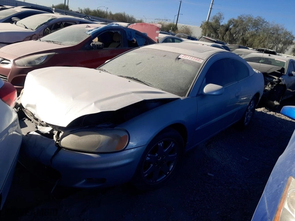 2001 Chrysler Sebring LXi with VIN 4C3AG52H71E026540, listed as a Copart auction lot 75111144 with 143,775 mi miles and Non Repairable. Bid and sale history available at carsss.com. Image 1.