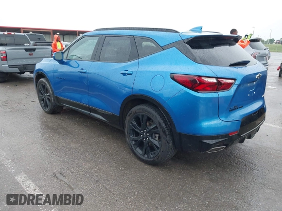 2020 Chevrolet Blazer RS with VIN 3GNKBKRS6LS698542, listed as a IAAI auction lot 42416623 with 46,641 mi miles and . Bid and sale history available at DreamBid. Image 3.