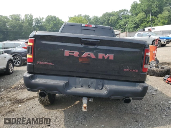 2019 Ram 1500 Rebel with VIN 1C6SRFLT6KN722481, listed as a Copart auction lot 60653285 with 79,447 mi miles and Salvage title. Bid and sale history available at DreamBid. Image 6.