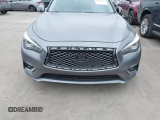 2018 Infiniti Q50 3.0t LUXE with VIN JN1EV7AP1JM362833, listed as a IAAI auction lot 41934415 with 91,970 mi miles. Bid and sale history available at carsss.com. Image 6.