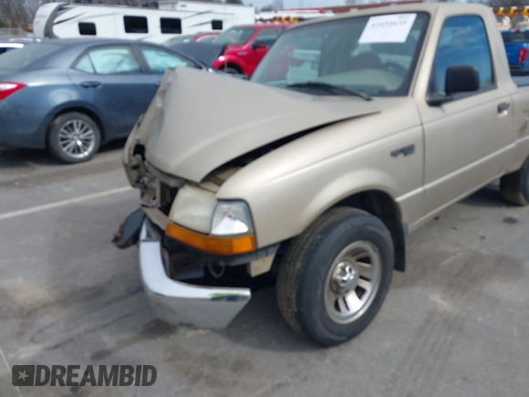 1999 Ford Ranger XL with VIN 1FTYR10V1XTA41899, listed as a IAAI auction lot 41654635 with 150,444 mi miles. Bid and sale history available at carsss.com. Image 15.
