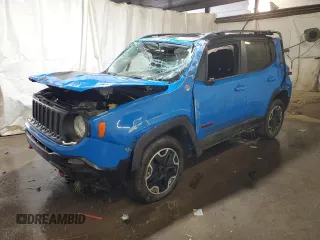 2015 Jeep Renegade Trailhawk with VIN ZACCJBCT0FPB74673, listed as a Copart auction lot 63626295 with 152,146 mi miles and Salvage title. Bid and sale history available at DreamBid. Image 1.