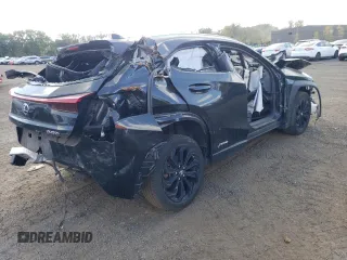 2022 Lexus UX 250h z VIN JTHX9JBHXN2060665, wystawiony jako Copart lot #72070644 z przebiegiem Nie podano mil oraz Szkoda całkowita • Salvage title. Historia ofert i sprzedaży dostępna na DreamBid. Obrazek 3.