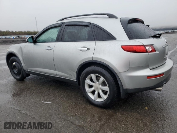 2004 Infiniti FX with VIN JNRAS08W04X214393, listed as a Copart auction lot 43375155 with Not Provided miles and Clean Title. Bid and sale history available at DreamBid. Image 2.