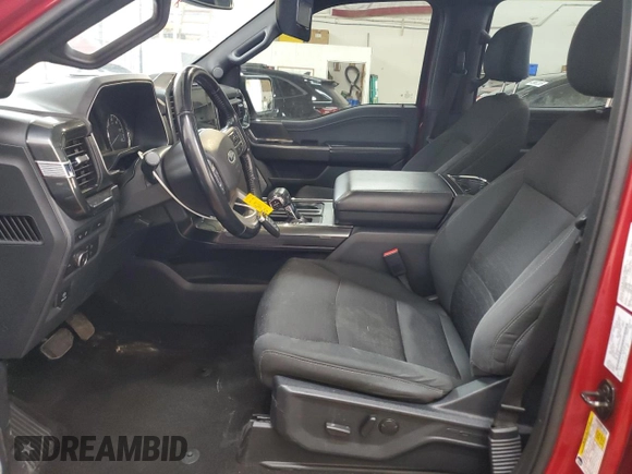 2022 Ford F-150 XL with VIN 1FTEW1EP1NKE80383, listed as a Copart auction lot 48172855 with 109,499 mi miles and Salvage Title. Bid and sale history available at DreamBid. Image 7.
