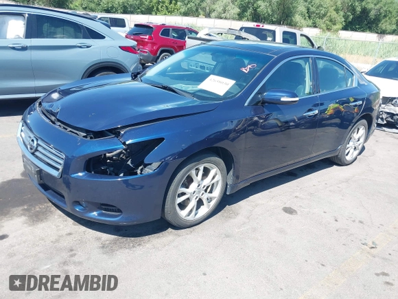 2014 Nissan Maxima S with VIN 1N4AA5AP8EC462019, listed as a IAAI auction lot 42658030 with 105,867 mi miles and . Bid and sale history available at DreamBid. Image 2.