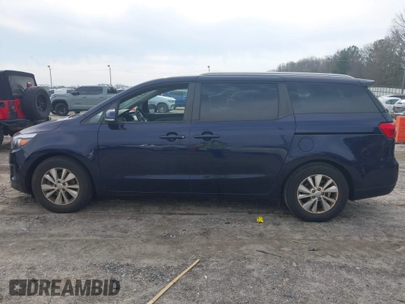 2018 Kia Sedona LX with VIN KNDMB5C15J6352017, listed as a IAAI auction lot 41787590 with 110,159 mi miles. Bid and sale history available at carsss.com. Image 15.