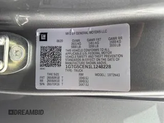 2020 GMC Canyon 2WD SLE with VIN 1GTG5CEN1L1248228, listed as a Copart auction lot 89388675 with 31,980 mi miles and Salvage Title. Bid and sale history available at carsss.com. Image 10.