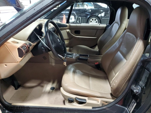 1996 BMW 3-Series Z3 with VIN 4USCH7329TLB70854, listed as a Copart auction lot 83287764 with 125,914 mi miles and Salvage Title. Bid and sale history available at carsss.com. Image 7.