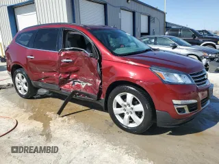 2017 Chevrolet Traverse LT with VIN 1GNKRGKD2HJ148753, listed as a Copart auction lot 48069075 with 129,821 mi miles and Salvage Title. Bid and sale history available at DreamBid. Image 4.