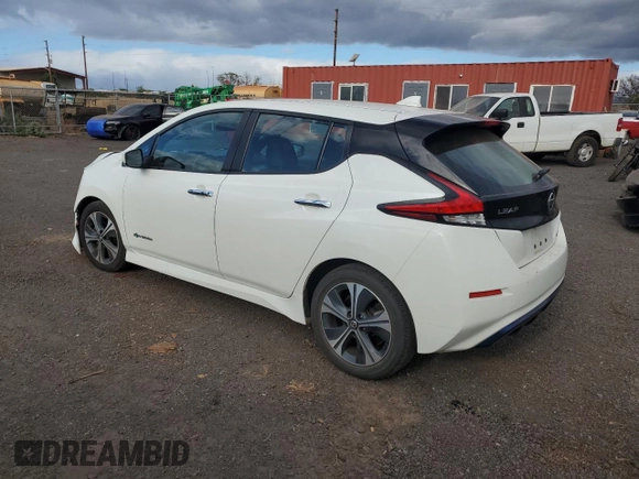 2018 Nissan LEAF SL with VIN 1N4AZ1CP5JC305508, listed as a Copart auction lot 71486084 with 77,307 mi miles and Salvage Title. Bid and sale history available at DreamBid. Image 2.