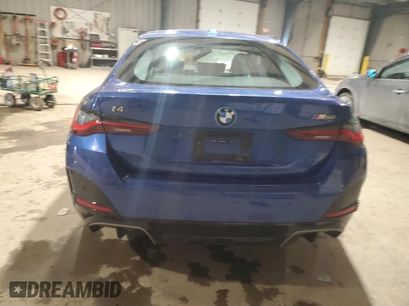 2024 BMW i4 M50 z VIN WBY33AW09RFR93637, wystawiony jako Copart lot #45842555 z przebiegiem 7 691 mil mil oraz Szkoda całkowita • Salvage title. Historia ofert i sprzedaży dostępna na DreamBid. Obrazek 6.