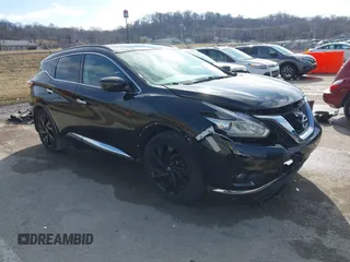 2017 Nissan Murano Platinum z VIN 5N1AZ2MG2HN185918, wystawiony jako IAAI lot #41492642 z przebiegiem 128 354 mil mil oraz . Historia ofert i sprzedaży dostępna na DreamBid. Obrazek 1.