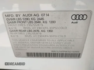 2015 Audi Q5 Premium Plus z VIN WA1LFAFP8FA016966, wystawiony jako IAAI lot #42602425 z przebiegiem 148 372 mil mil oraz . Historia ofert i sprzedaży dostępna na DreamBid. Obrazek 9.